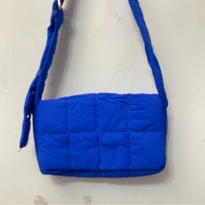 Francesca’s Blue Quilted Shoulder Bag